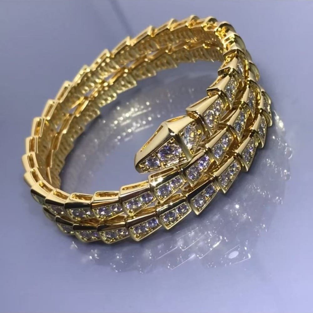 Bvlgari Serpenti Viper Three-Coil Bracelet 3 Colors - Image 3
