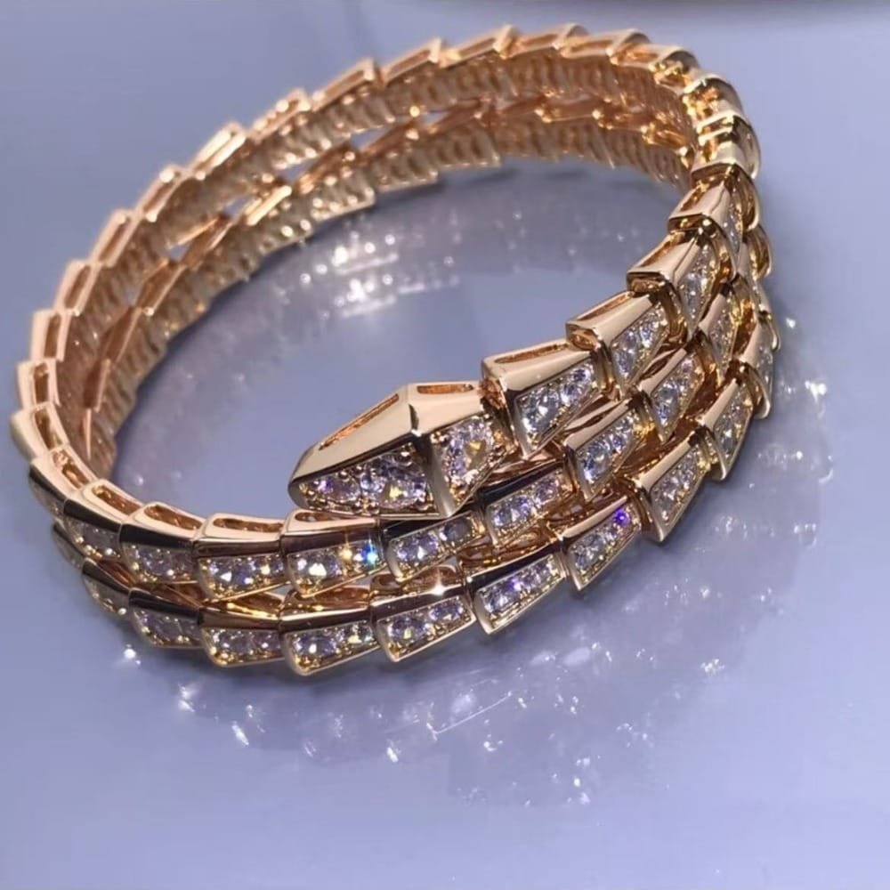 Bvlgari Serpenti Viper Three-Coil Bracelet 3 Colors - Image 2