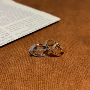 Cartier Nail Rings  diamonds – Thick