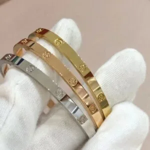 Cartier Love bangle None 4 10 Diamonds -Thick
