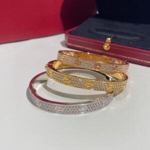 Cartier Love bangle All  Diamonds -Thick