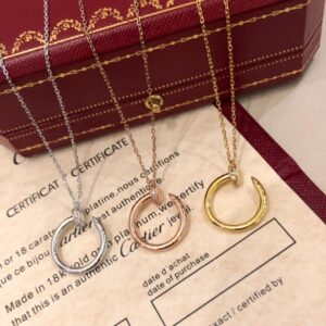 Cartier 3 Colors Nail Small Necklace