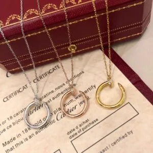 Cartier 3 Colors Nail Small Necklace