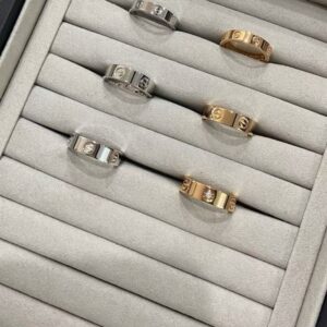 Cartier Love Rings None 3 6 Diamonds - Thick