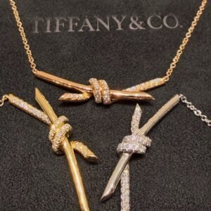 Tiffany Knot 3 colors necklace