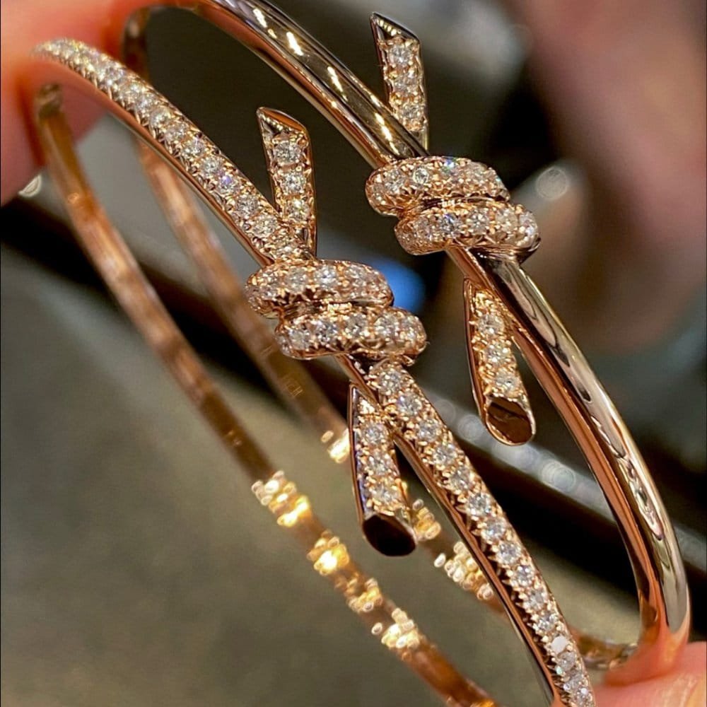Tiffany Knot 3 colors bangle - Image 5