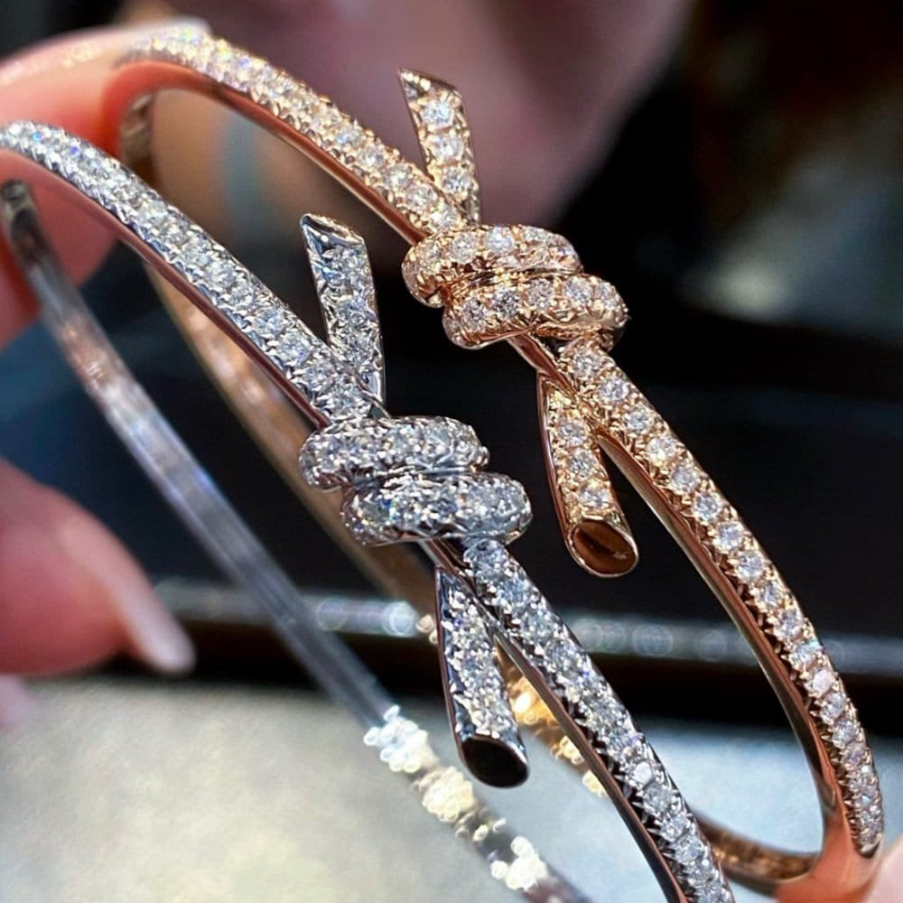 Tiffany Knot 3 colors bangle - Image 4