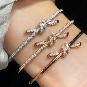 Tiffany  Knot 3 colors bangle